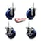 Service Caster 4 Inch Solid Polyurethane Wheel Swivel 58 Inch Threaded Stem Caster Set 2 Brakes SCC SCC-TS20S414-SPUS-58212-2-TLB-2 - alternate 3